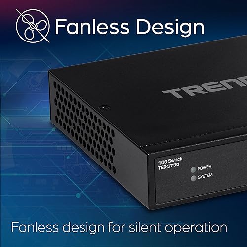 Miniatura 6 de TRENDnet Interruptor 10G de 5 puertos, 5 puertos RJ-45 de 10 G, capacidad de conmutación de 100 Gbps, admite conexiones 2.5G y 5G-BASE-T, protección