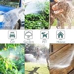 50ft Bâton de jardin extensible avec 9 Fonctions Buse et 4-Layers Le tuyau d'eau de latex est léger et flexible sans ink-free le meilleur choix pour l'arrosage et le lavage.