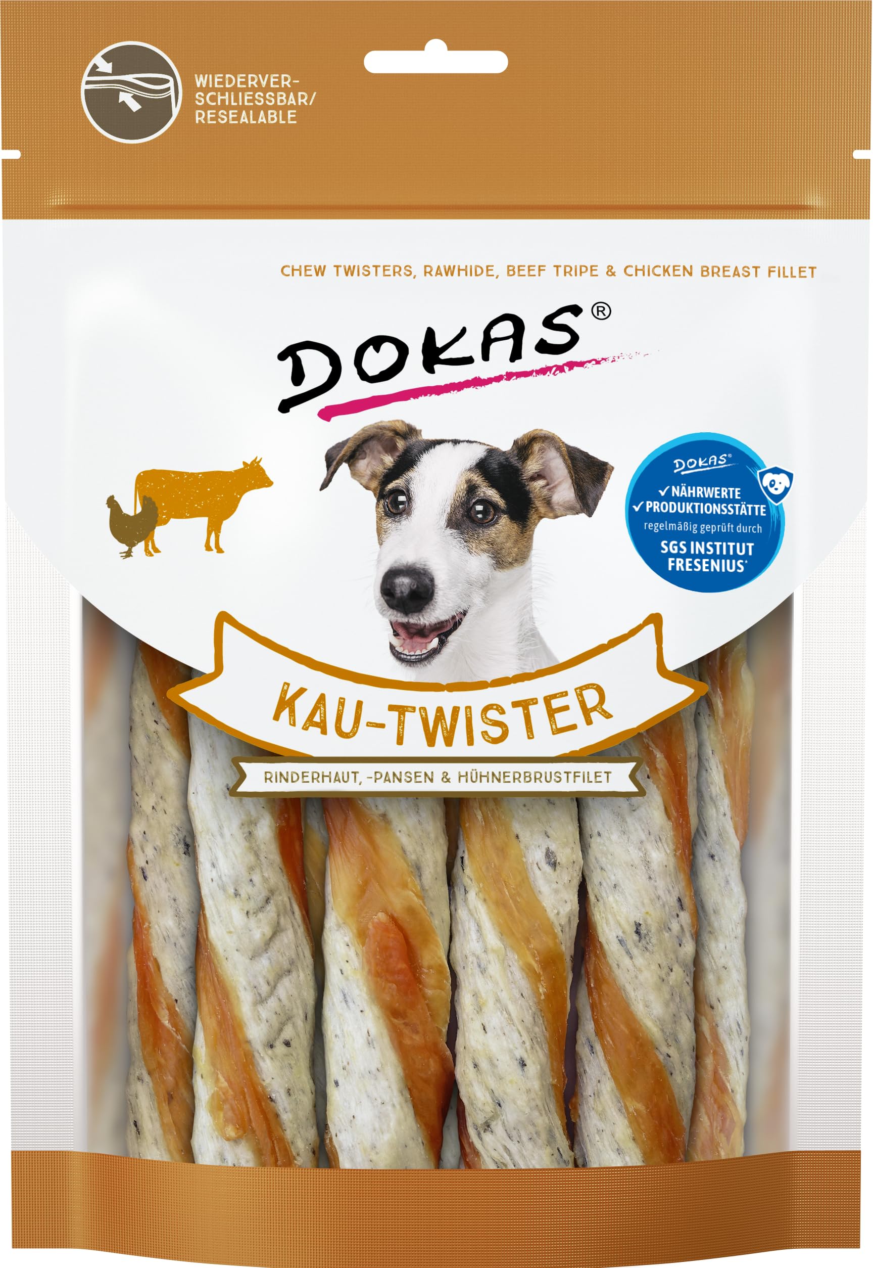DOKAS Aperitivo para Masticar para Perros, sin Cereales, Ideal como recompensa