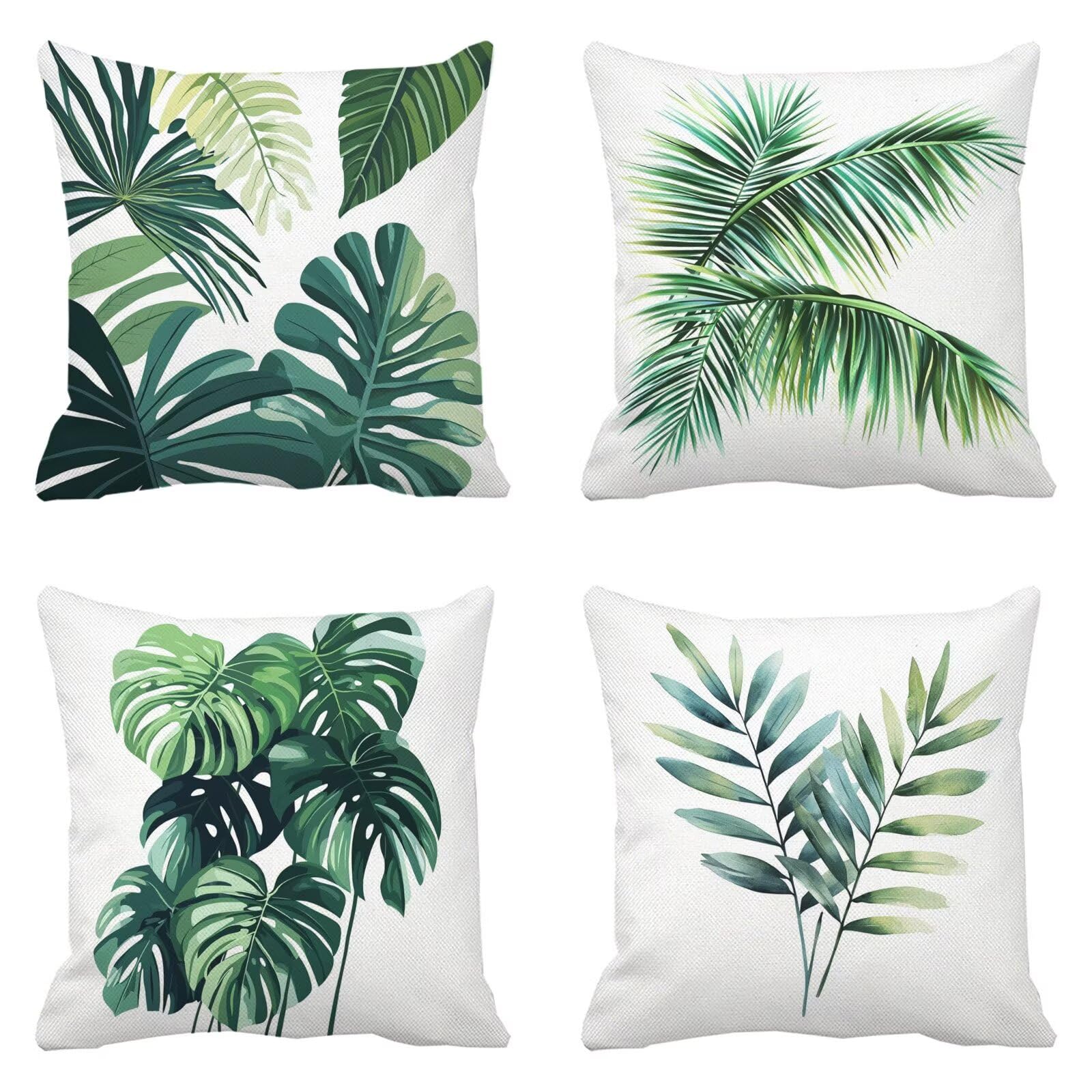 Housse coussin 45x45 vert grand coussin extérieur imperméable canapé k-1008