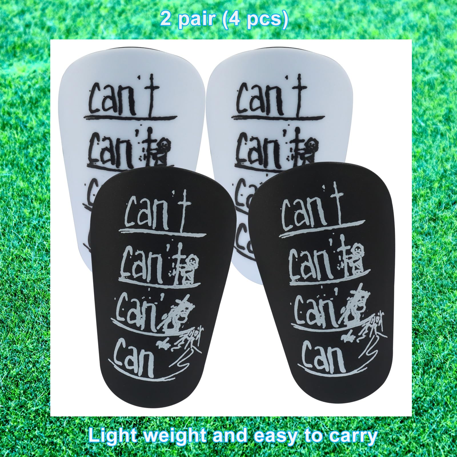 2 paires de mini protège-tibias de football supplémentaires