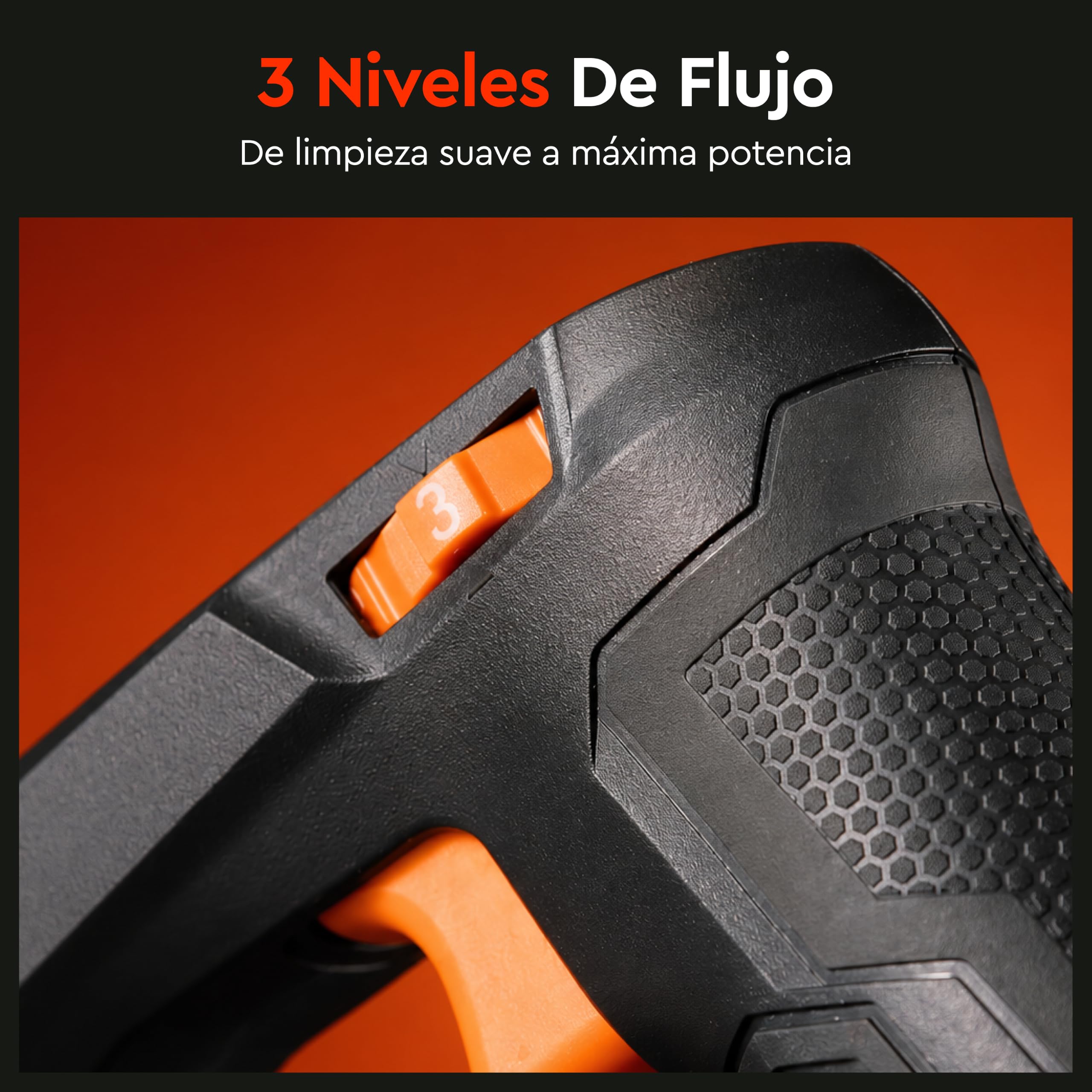 Soplador de Hojas a Batería DVB-200 - Sopla Hojas, Hierba Seca y Residuos Ligeros del Jardín - Muy Ligero de Solo 1 kg - hasta 240 km/h de Potencia - Incluye Batería de 4Ah y Cargador - por Dnipro-M