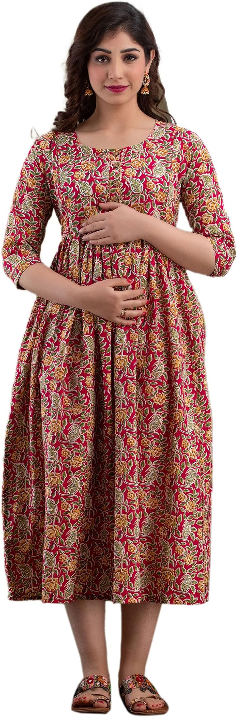 GenericAnarkali Maternity Feeding Kurti