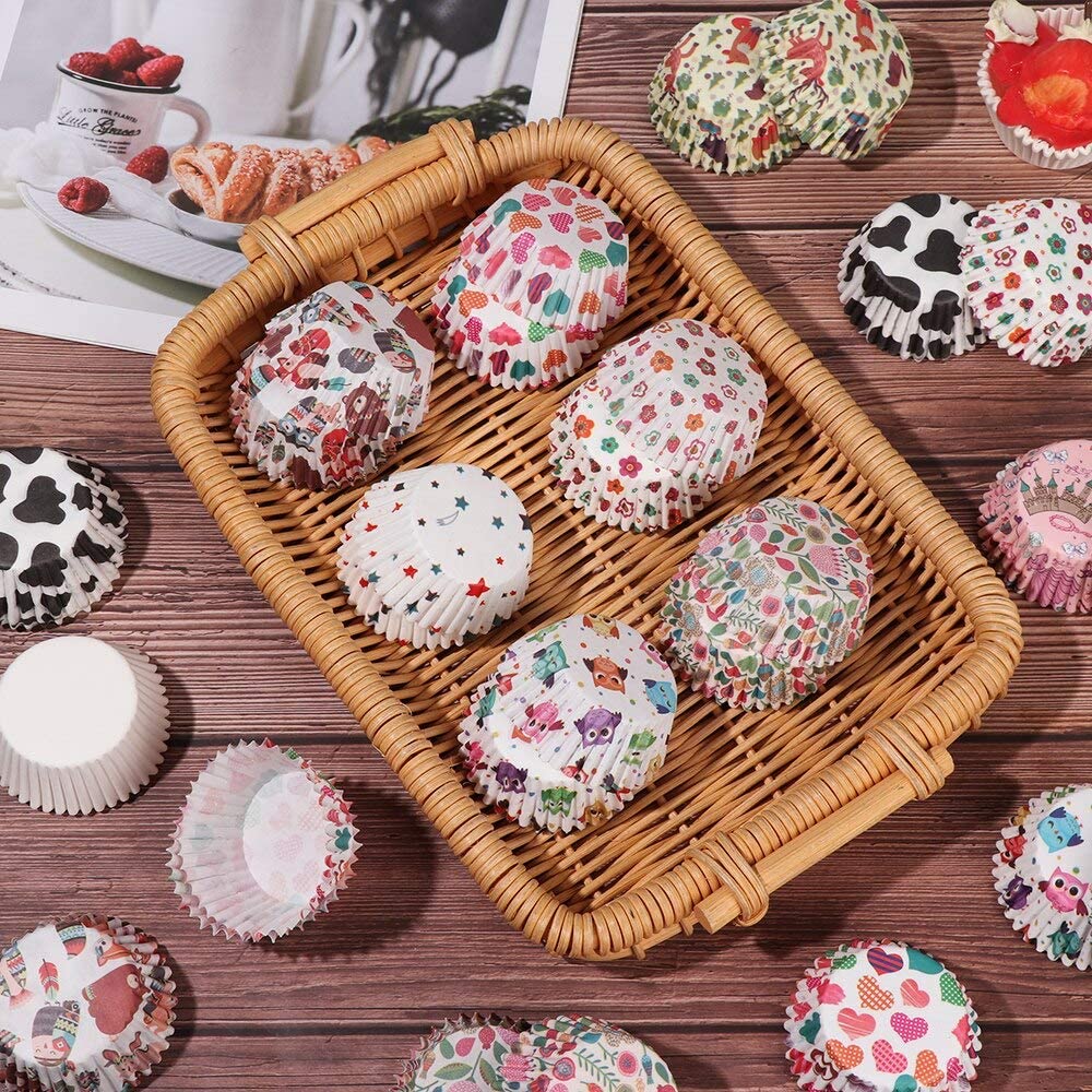 Wkładki do kubków do pieczenia babeczek 100 szt. | gorąca bułka, mini muffinki, indyjskie słodycze foremka | Owijki do dekorowania ciast narzędzia na imprezę w kuchni prezent ślubny