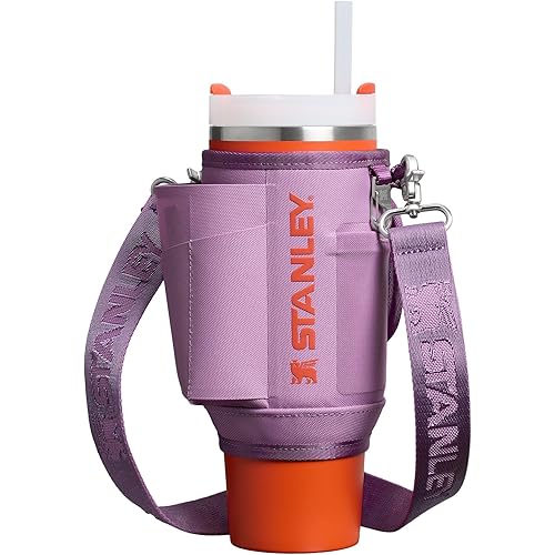 Stanley All Day Quencher Carry All for 30 oz Tumbler with Handle | Crossbody Bag with Phone Holder Pocket, Card Sleeve & Detachable Strap | Water Bottle Carrier Bag | BPA-Free | Lilac