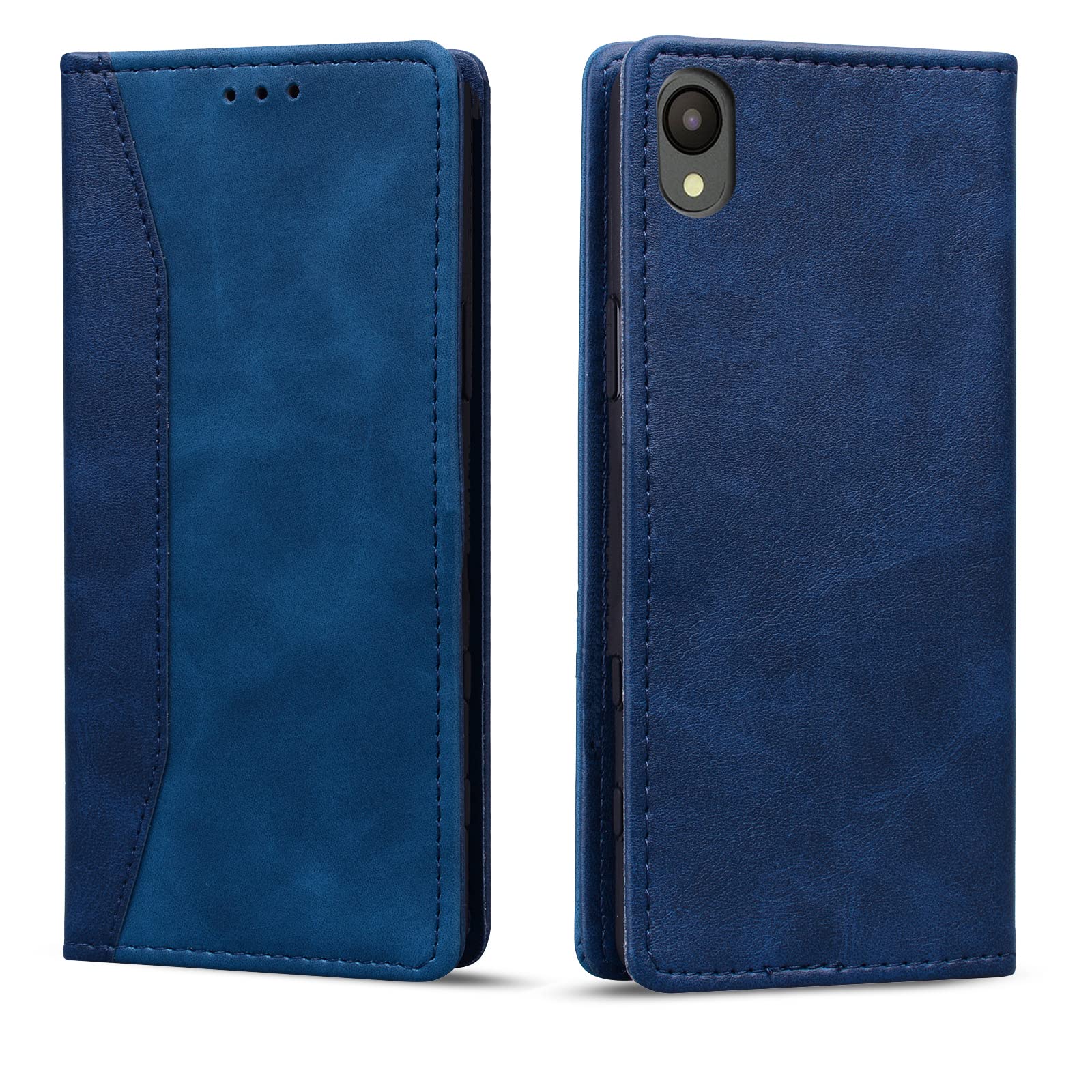 Torske Galaxy A23 5G SC-56C スマホケース Galaxy A23 5G ケース 日版 A23 5G 手帳型ケース ぎゃらくしーA23 5G カバー SC-56C ケース 手帳型 内蔵マグネット開閉式 ベルトなし ギャラクシーA23 5G ケース カードポケット 防水 折り畳み式 横置き機能 便利 Galaxy A23 5G SC-56C 携帯ケース (青)