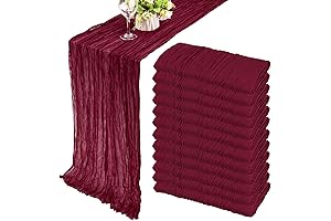 Exquisite Burgundy Table Runners: Adorn Your Tables with Rustic Charm
