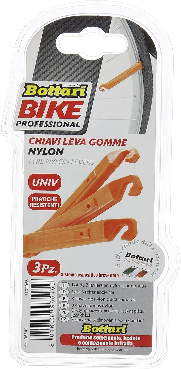 Bottari Bike Maintenance and Repair Universal Tyre Nylon Levers (Pack of 3) - Black