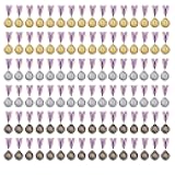 favide 96 Pieces Gold Silver Bronze Award Medals-Winner Medals Gold Silver Bronze Prizes for Competitions, Party,Olympic Style, 2 Inches