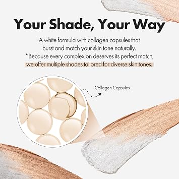ELROEL Blanc Cover Cream Stick V White - Korean Color-Changing Foundation Stick with Volufiline - Medium to Full Coverage Dewy Finish Base Makeup - Dual-Ended with Detachable Brush (202 Natural)
