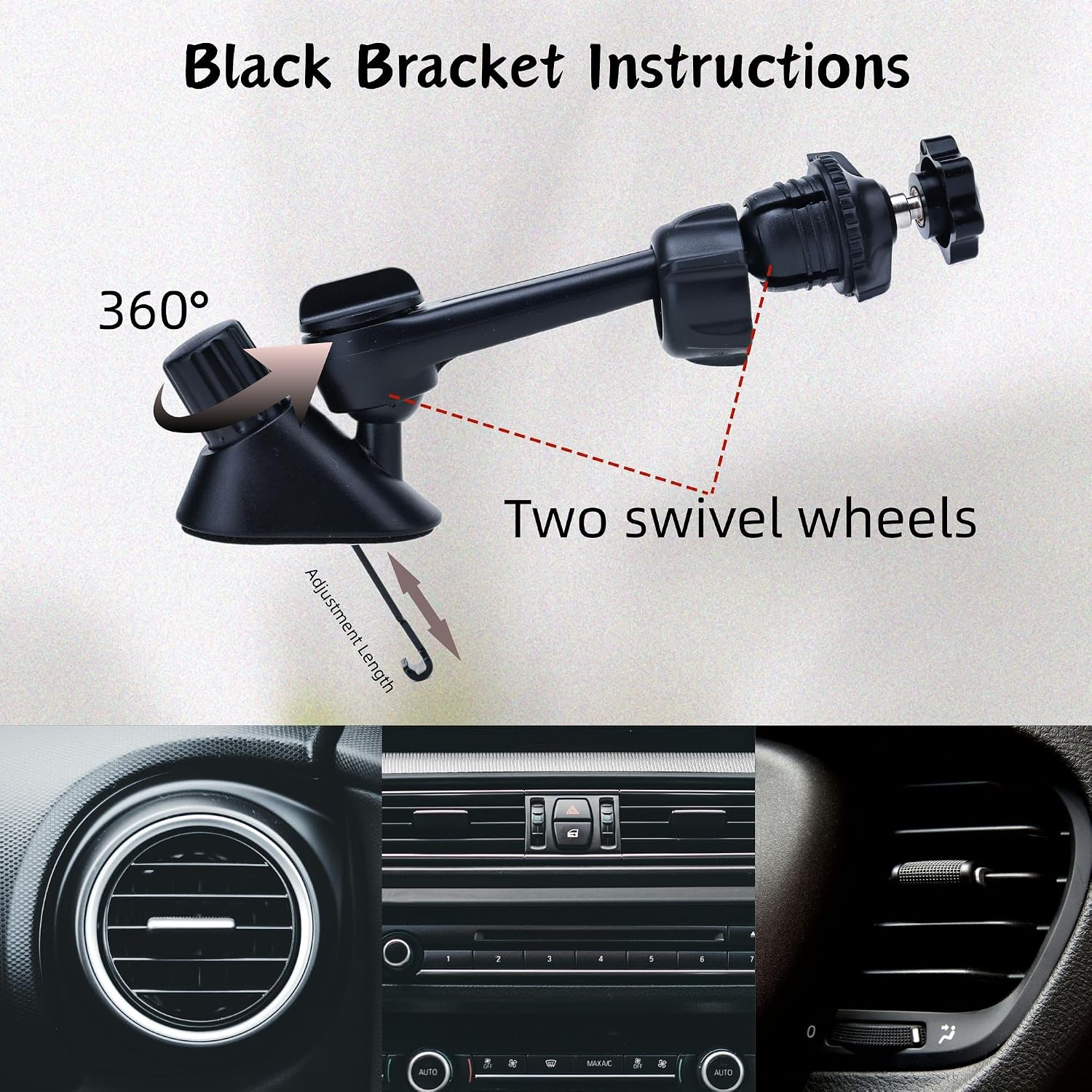 Car Cymbal Air Vent Mount, Mini Drum Crash Cymbal Set with Mini Drum Stick,Crash Cymbal Drum for On-the-Road Rhythmic Entertainment Music Enthusiast Gift(Black)