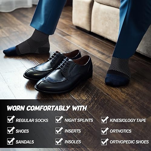 Miniatura 5 de Thoxcare Calcetines para fascitis plantar para mujeres y hombres (1 par)  La mejor manga de compresión para pies con soporte de arco para uso