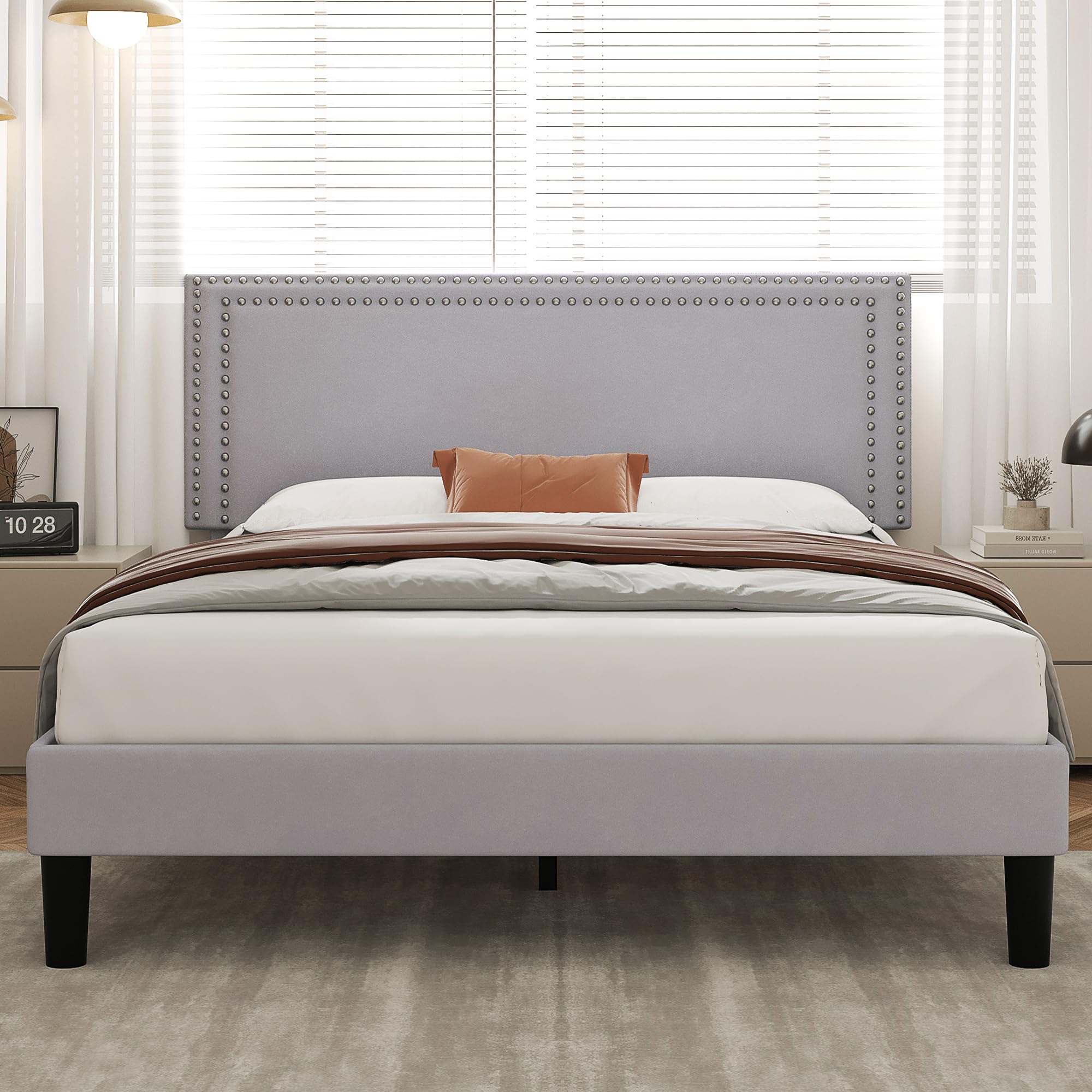 Snapklik.com : VECELO Full Size Bed Frame