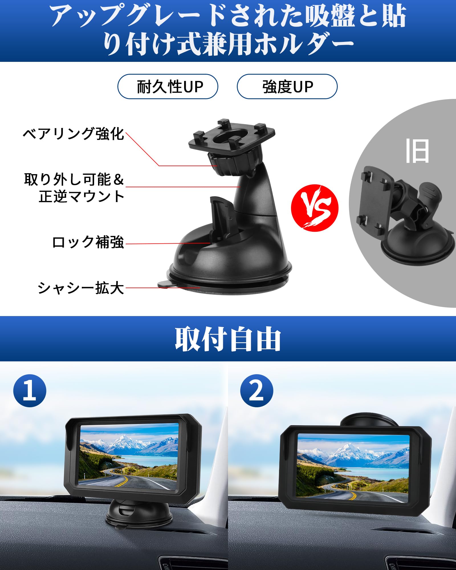 Amazon.co.jp: 5インチ AHD 1080P LCDバックモニター 2種類の電源供給