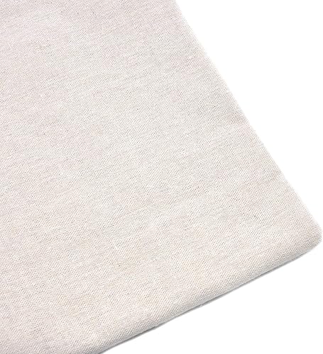 The Yard Entelare - Tela de lino precortada (beige, 1 yarda) Beige,Negro,Azul,Verde,Marfil,Caqui,Lavanda