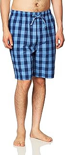 Nautica - Pantalones cortos de pijama para hombre, tejido suave, 100 % algodón, cintura elástica