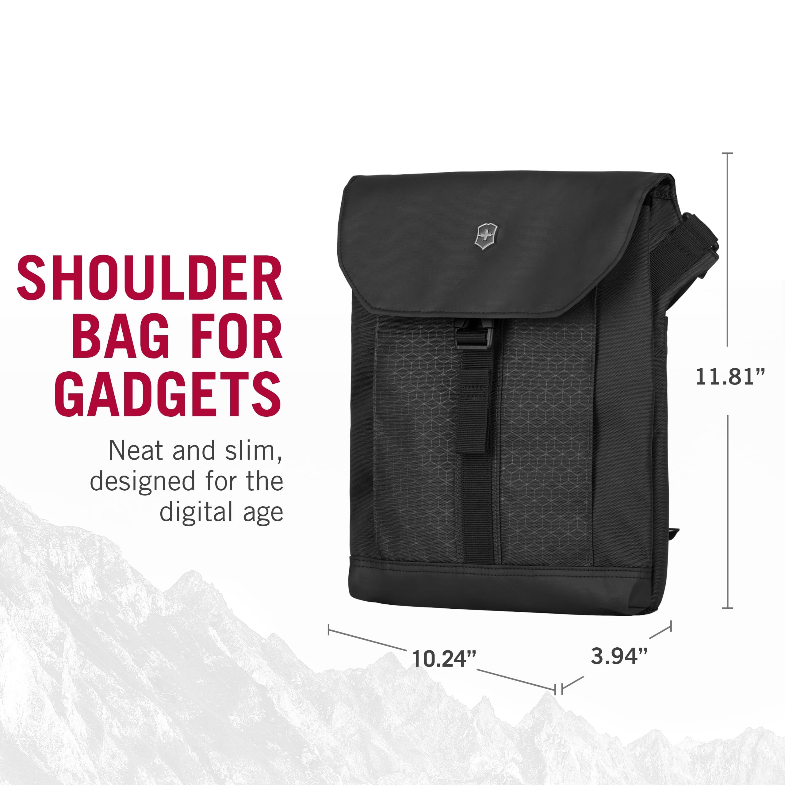 Image secondaire de Victorinox Altmont Original Flapover Digital Bag, Poche pour Tablette, Sac à Bandoulière, Femmes/Hommes, Noir
