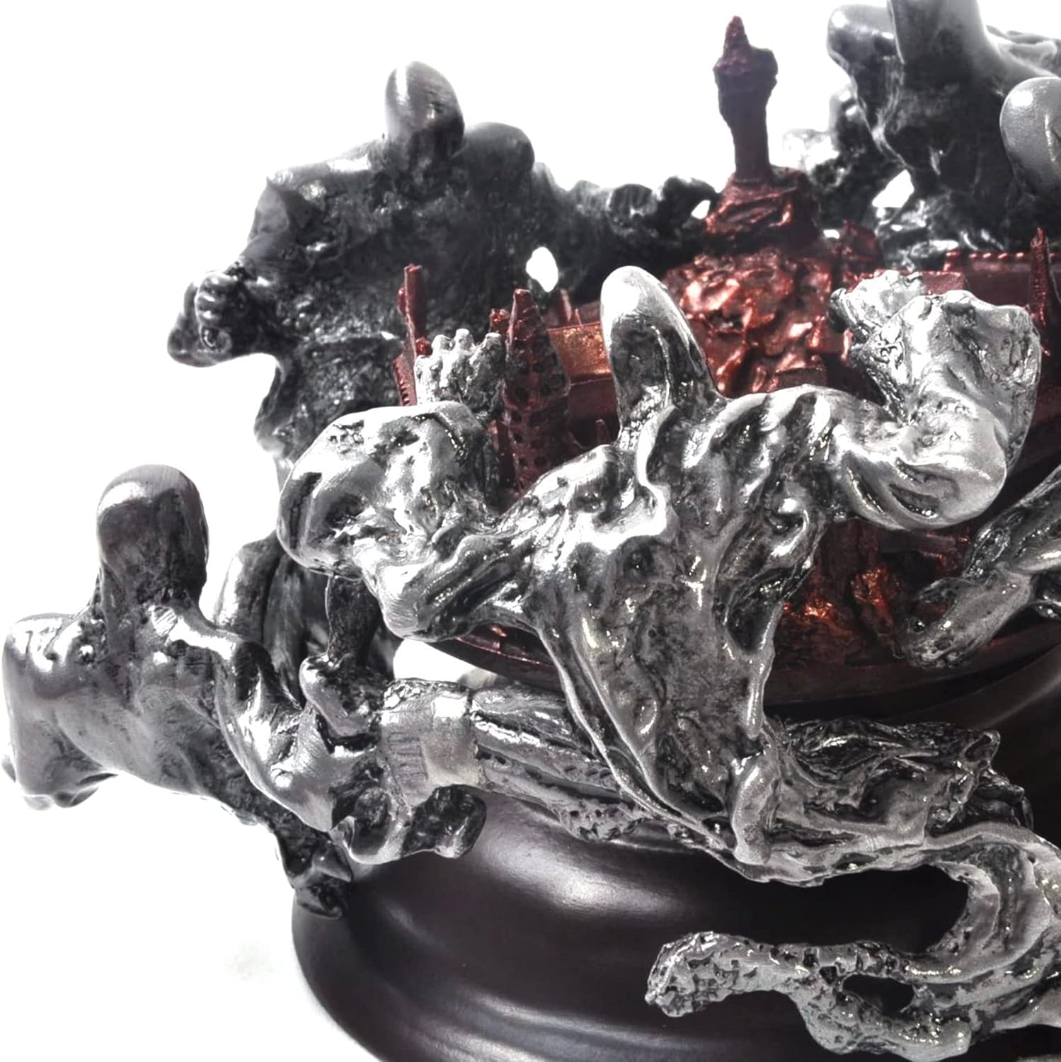 The Noble Collection Harry Potter Dementors Crystal Ball - 5in (12.5cm) Pewter Dementors Around Hogwarts Castle - Officially Licensed Film Set Movie Props Gifts