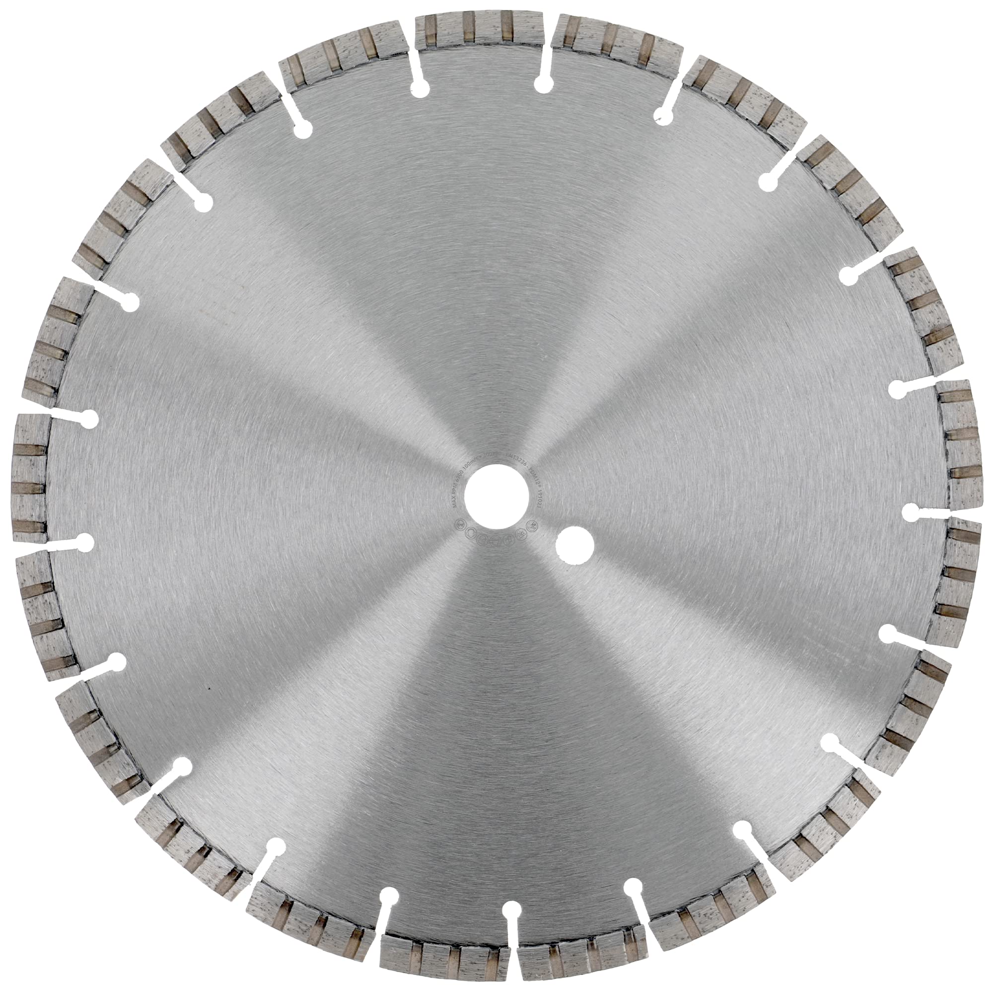 PRODIAMANT Disco de corte de diamante premium para hormigón láser 300 mm x 20 mm Disco de corte de diamante soldado por láser
