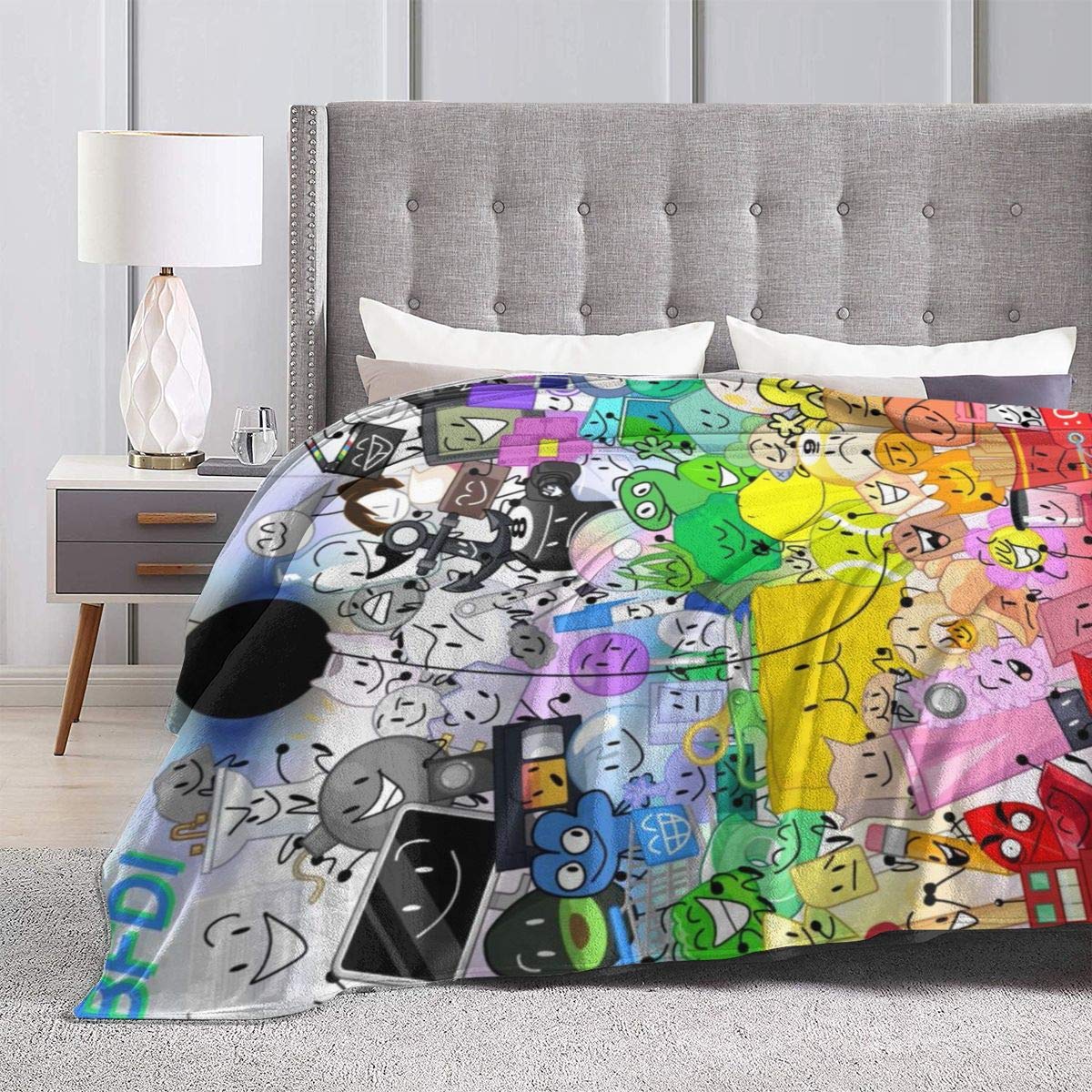YAOAO Battle for Bfdi Blanket Warm Plush Cozy Soft Blankets for Chair/Bed/Couch/Sofa