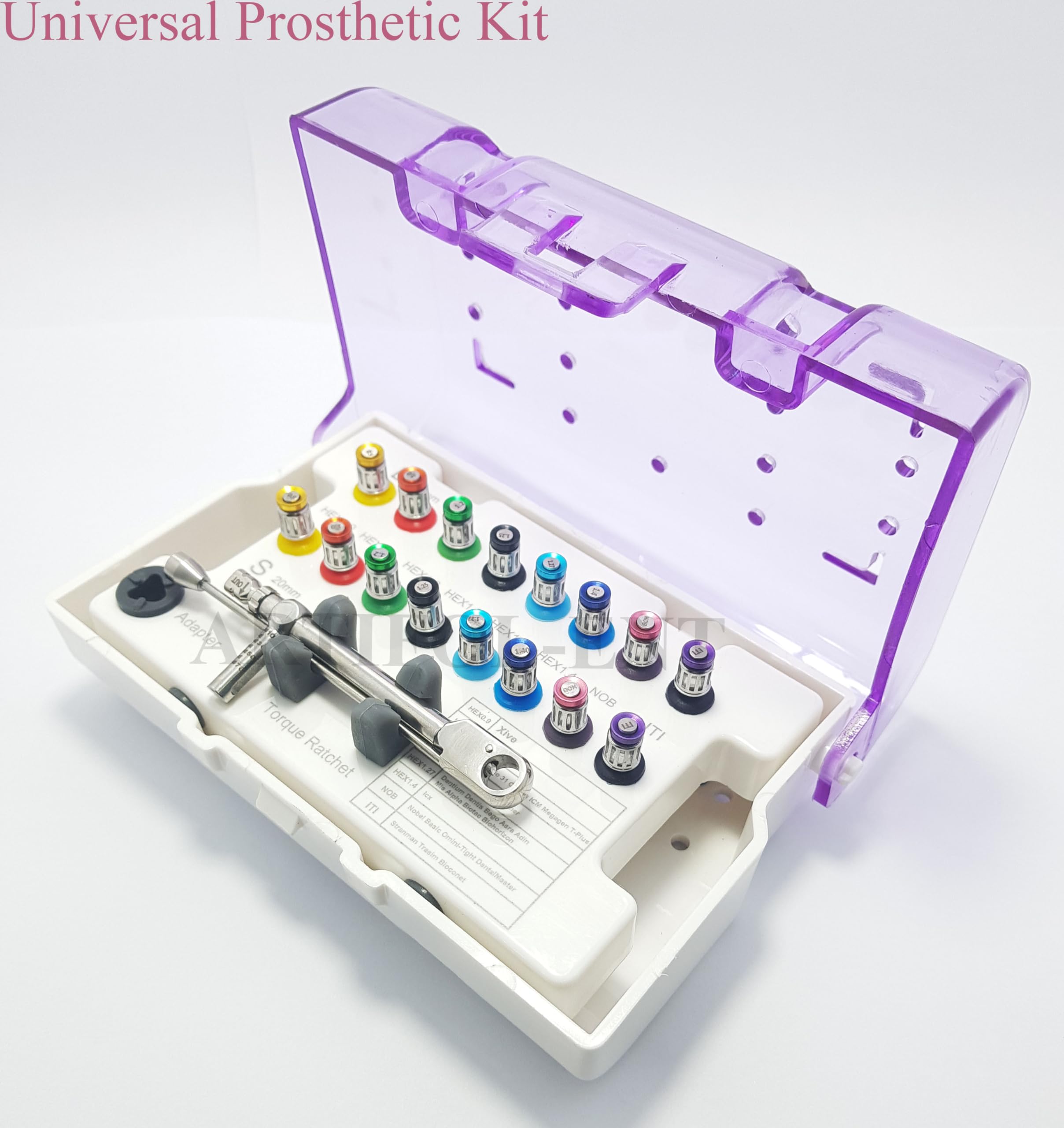 QL-HDX Kit per ipianti dentali, Kit protesico con Chiave