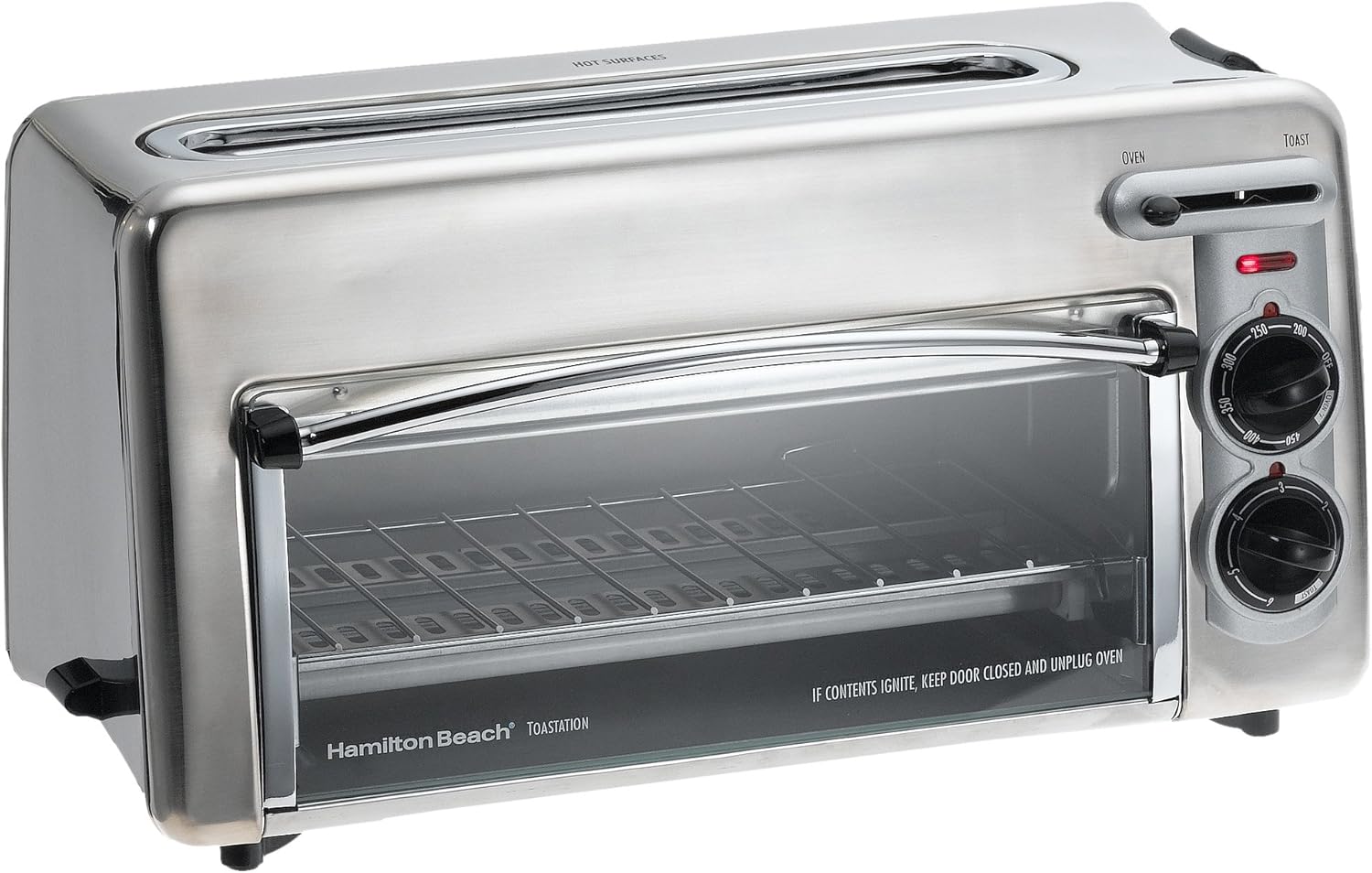 Hamilton Beach 22710 Toastation Toaster with MiniOven, Stainless