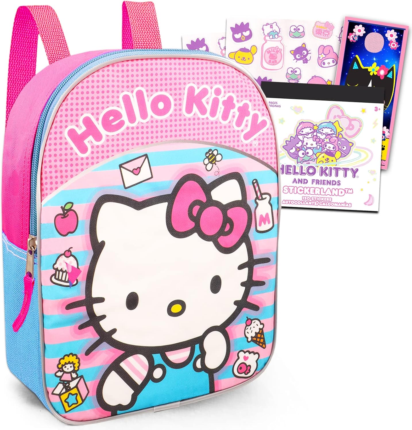 Hello Kitty Preschool Backpack Bundle with 11” Hello Kitty Mini Backpack, Hello
