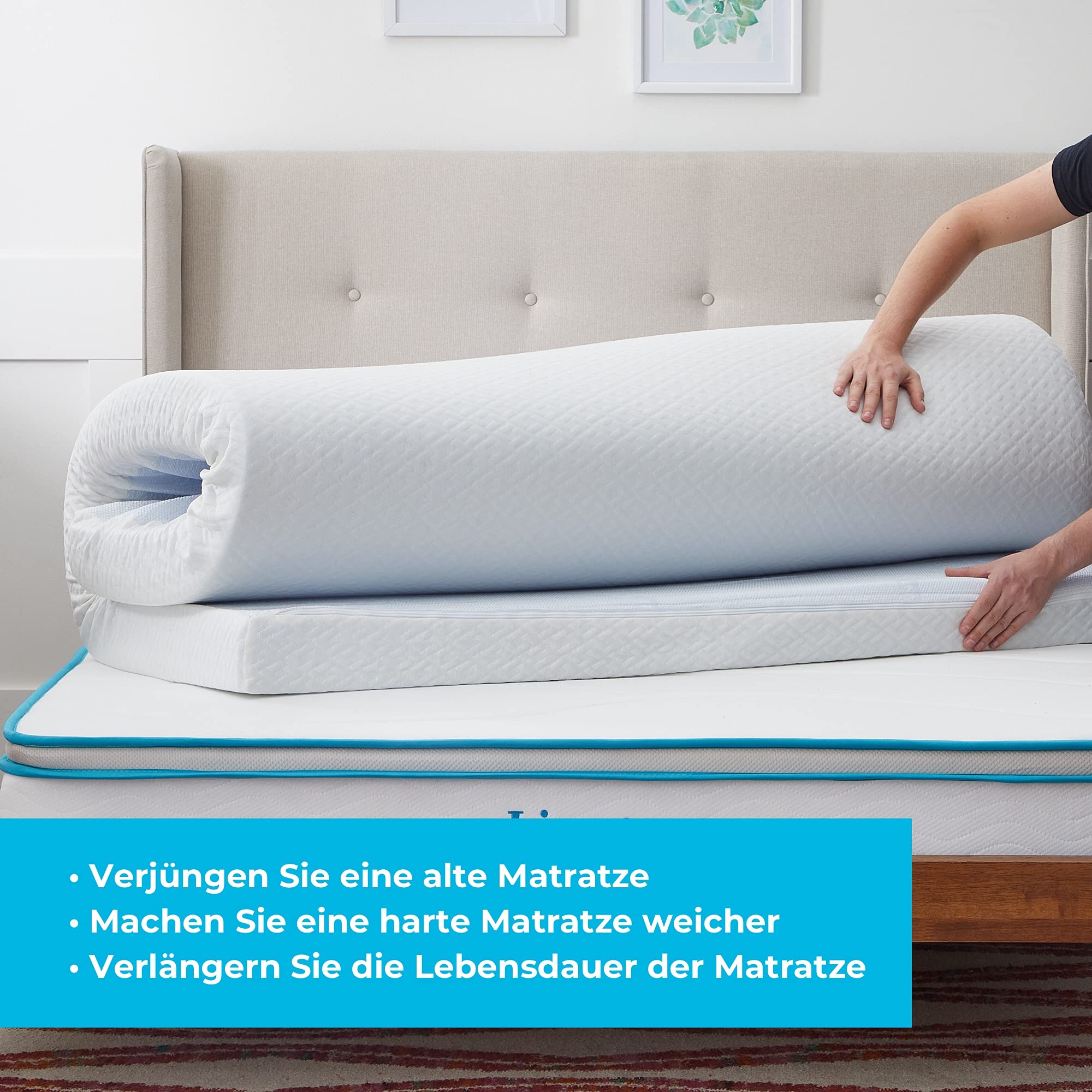Linenspa Matratzen Topper 160 x 200 cm – Bild 4
