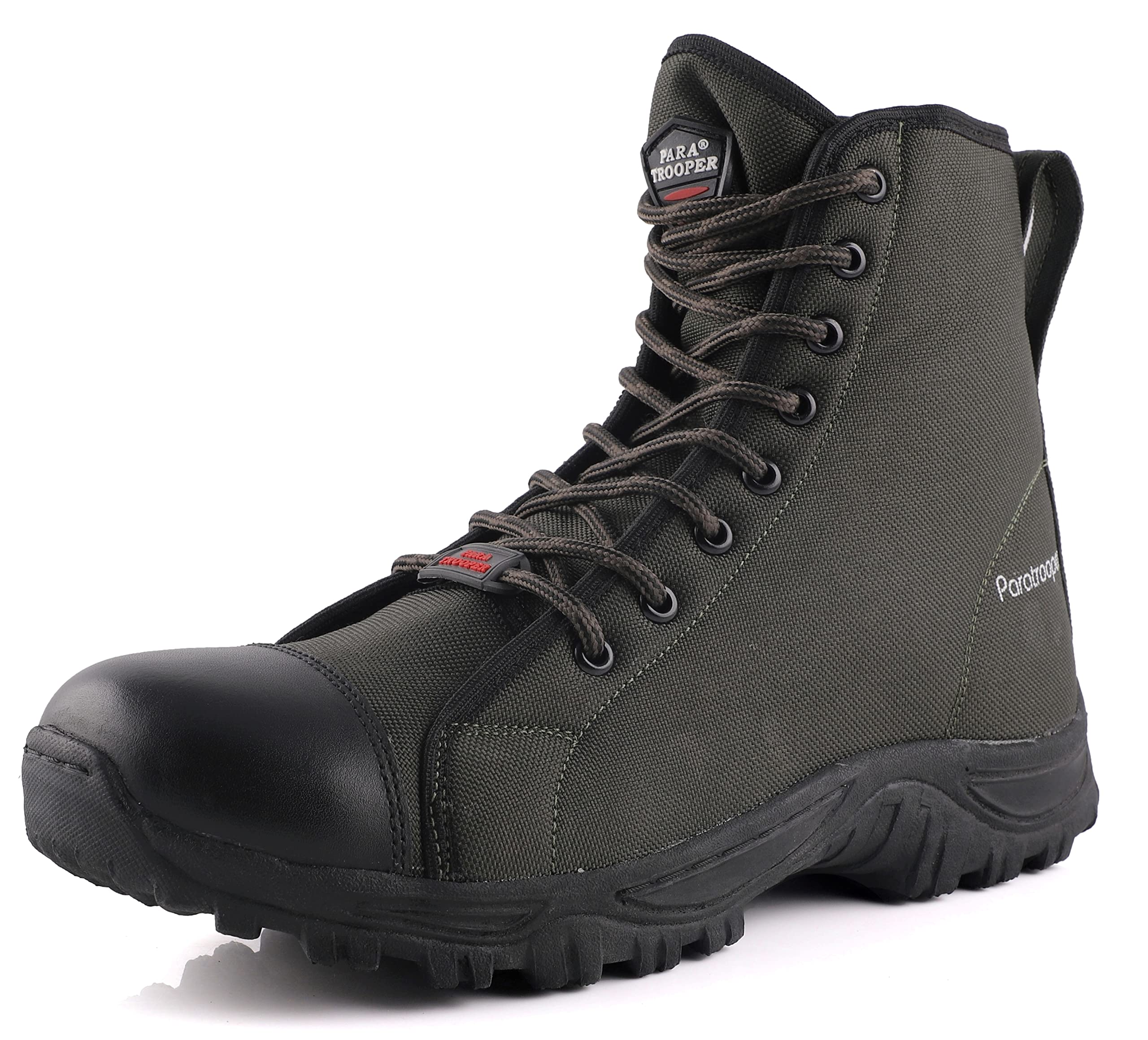 PARA TROOPERMen's Original Combat Army Jungle Boot Oil Stain Water Resistant Extra Cushion Inner Sole Light Weight Trekking Riding Shoes