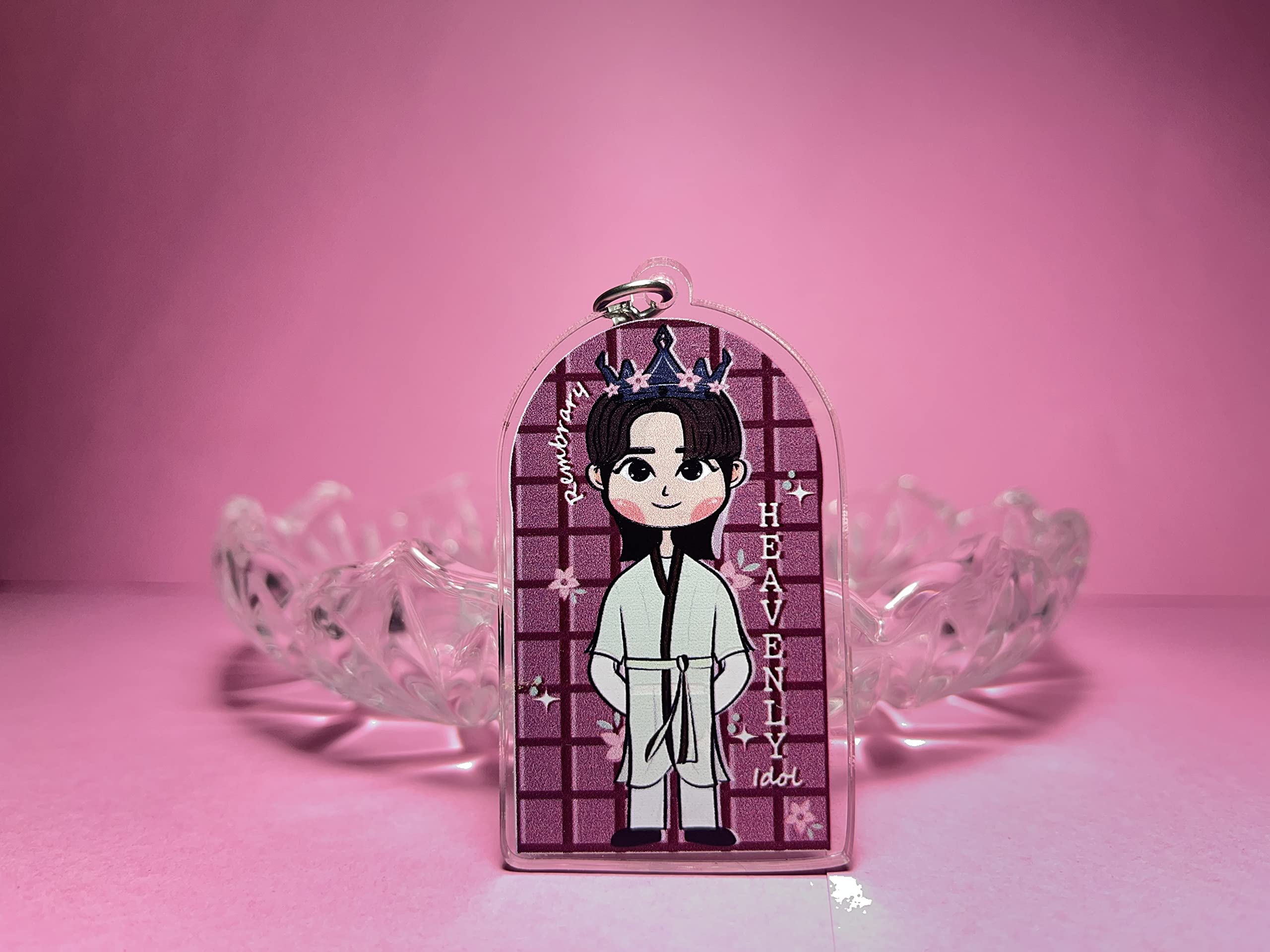 The heavenly idol Kdrama merchandise, kdrama keychain, korean drama merch, 7 X 4 cm, double sided print(different front and back design), 1 keychain in a box-image-37