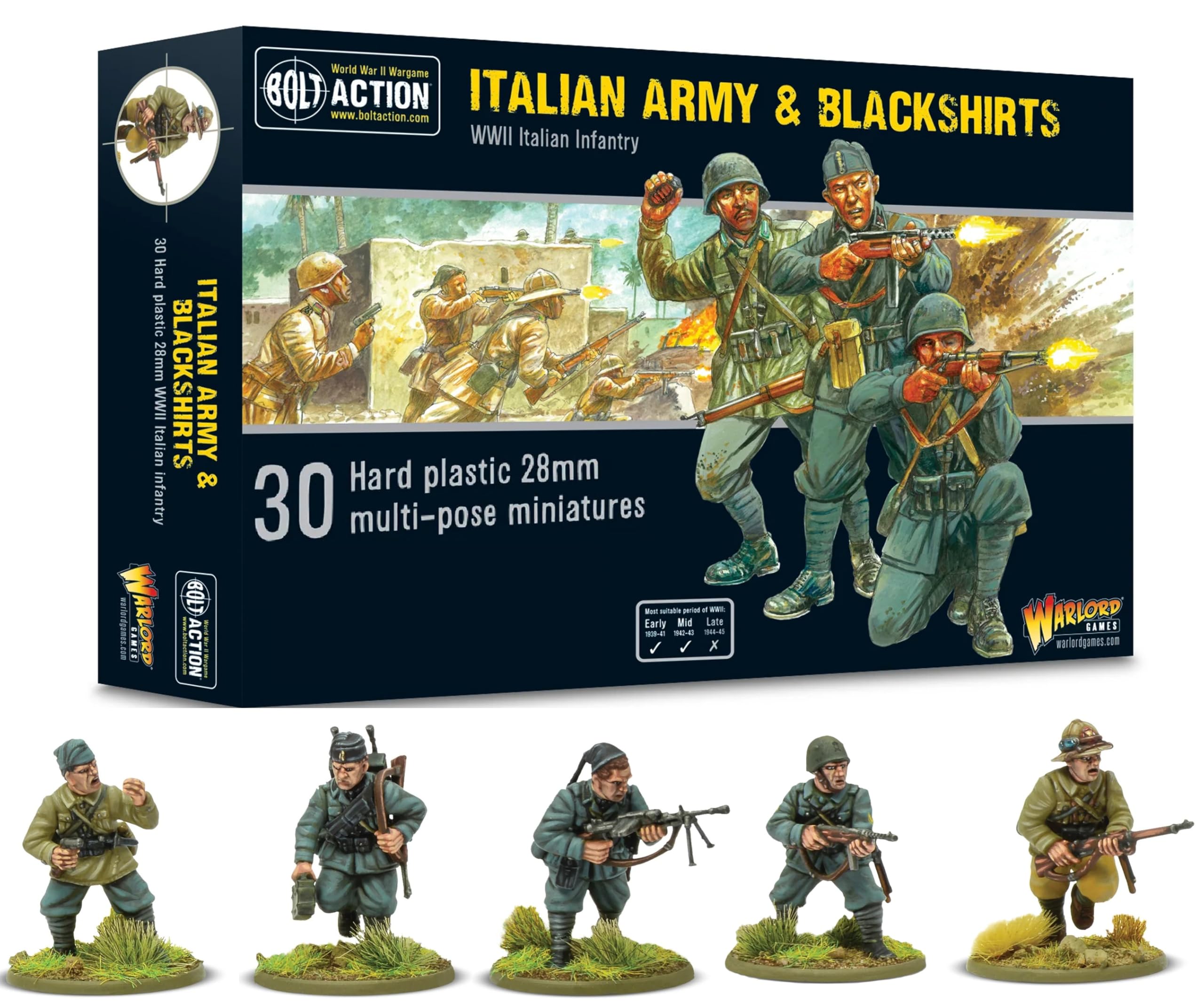 Italian Army And Blackshirts - Warlord Games Bolt Action Miniatures