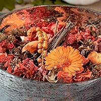 Vista 6 de Bolsa de popurrí con fragancia para decoración del hogar, florero y cuenco de pétalos florales (naranja)