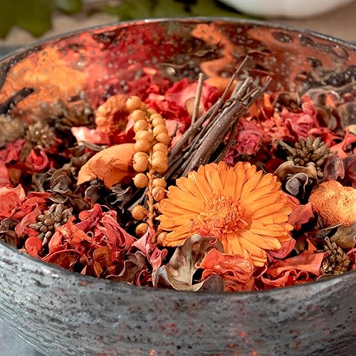 Miniatura 6 de Bolsa de popurrí con fragancia para decoración del hogar, florero y cuenco de pétalos florales (naranja)