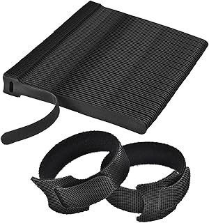 100Pcs Fastening Reusable Cable Ties, 6 Inch Adjustable Cord Ties, Cable Management Straps Hook Loop Cord Organizer Wire Ties Reusable