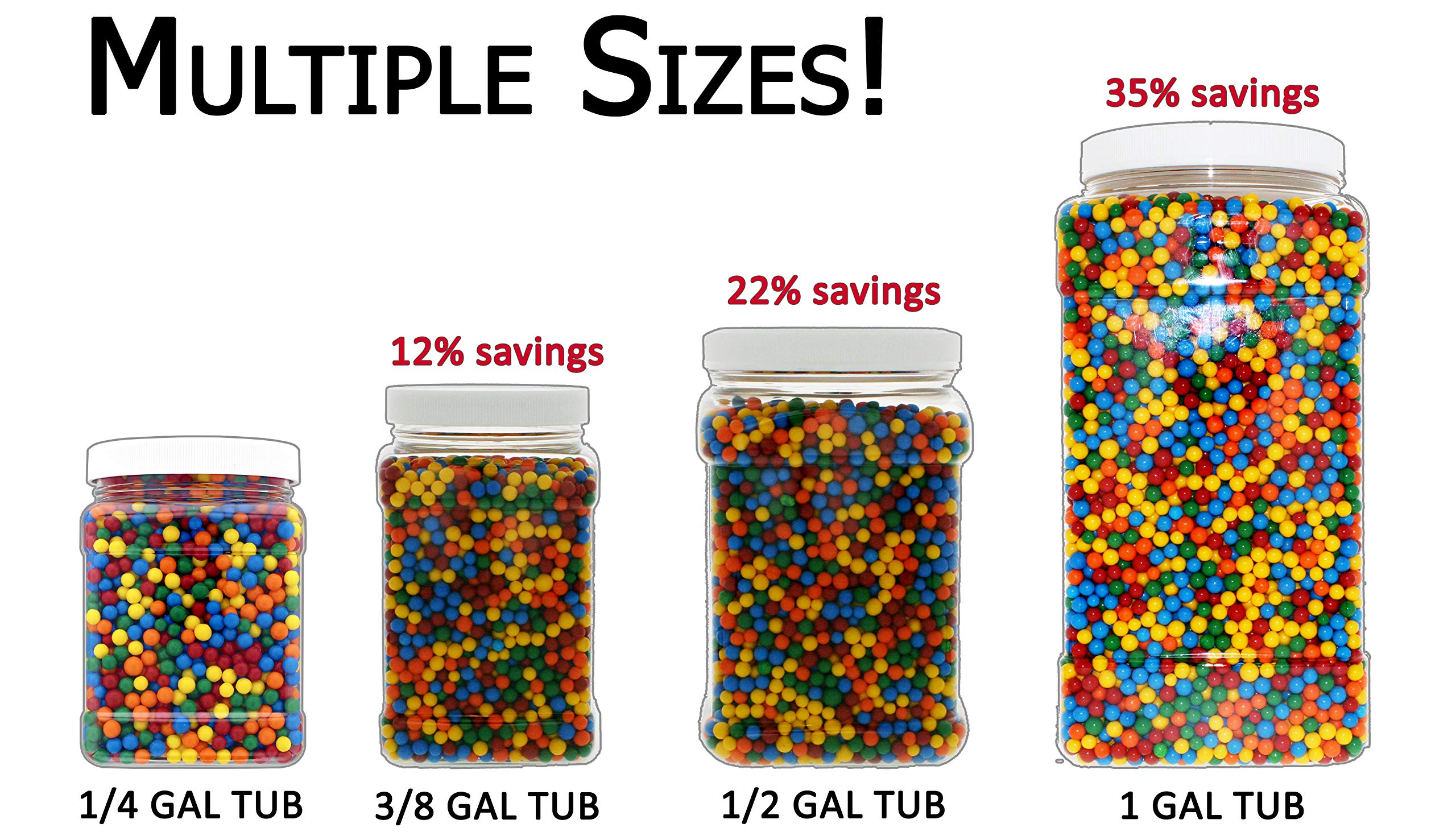 Sconza 3.75 Pound Bulk Mini (1/4in) Jawbreakers Original Bulk Mini