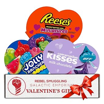 Valentines Day Candy Gift Box Variety 3 Pack - Heart Shaped Chocolate Care Packages by Rebel Smuggling Galactic Emporium