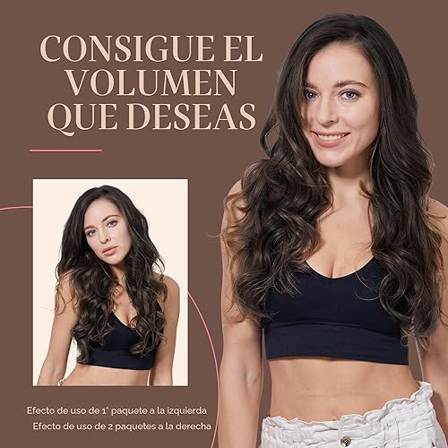 Miniatura 7 de GOO GOO - Extensiones de cabello humano natural y real con clip para mujer, extensiones de cabello Remy, 18 pulgadas, 4.23 onzas (120 g), 7