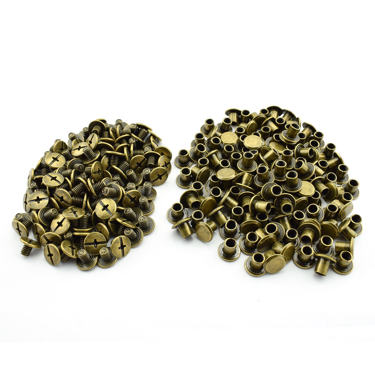 Chicago Screws - 120 Bronze Binding Screws for Crafts -6