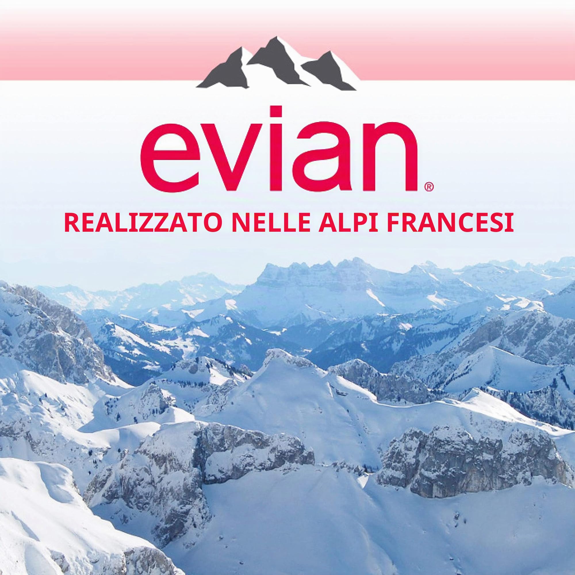 Evian - Acqua di sorgente naturale (una confezione da 12 bottiglie singole, ogni bottiglia è 1 litro) acqua di sorgente filtrata naturalmente in bottiglie grandi