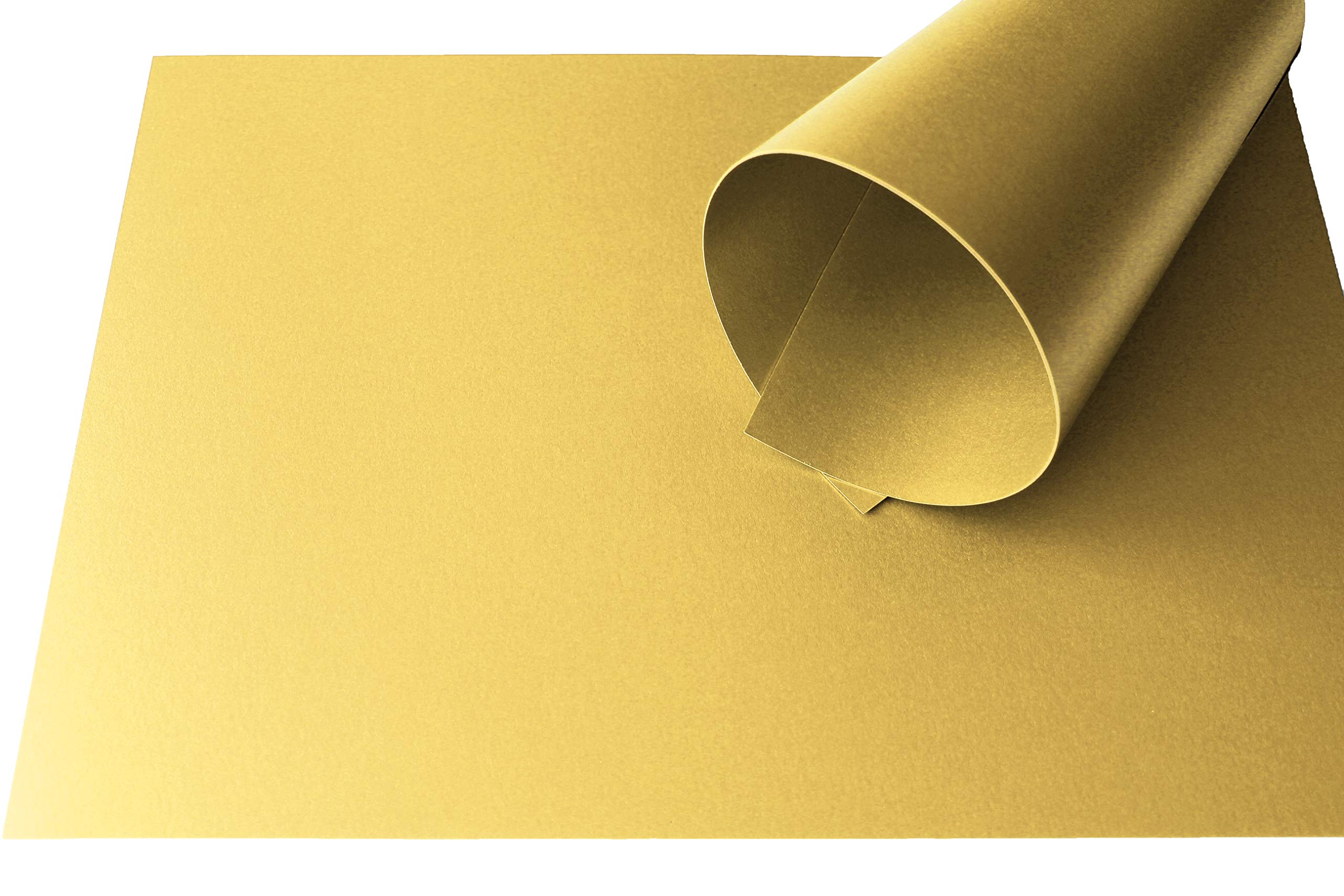 50 x True Gold Bastelkarton schimmernd Perlmutt 250 g/m² Papier DIN A4 210x297mm Hochzeit, Geburtstag, Taufe, Weihnachten, Scrapbooking