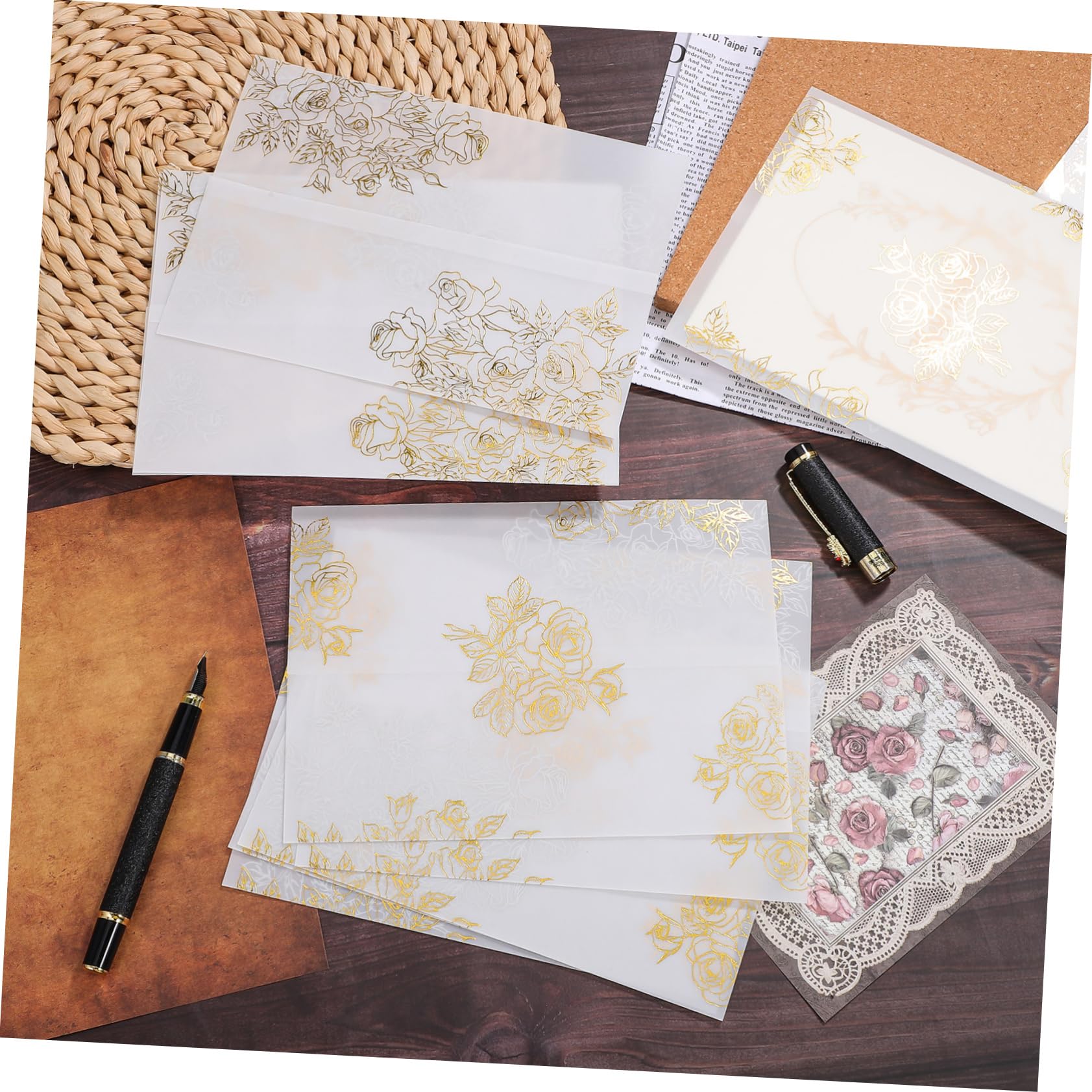 DOITOOL 50piezas Sobres Para Invitación Fundas Para Sobres Transparentes Para Invitaciones