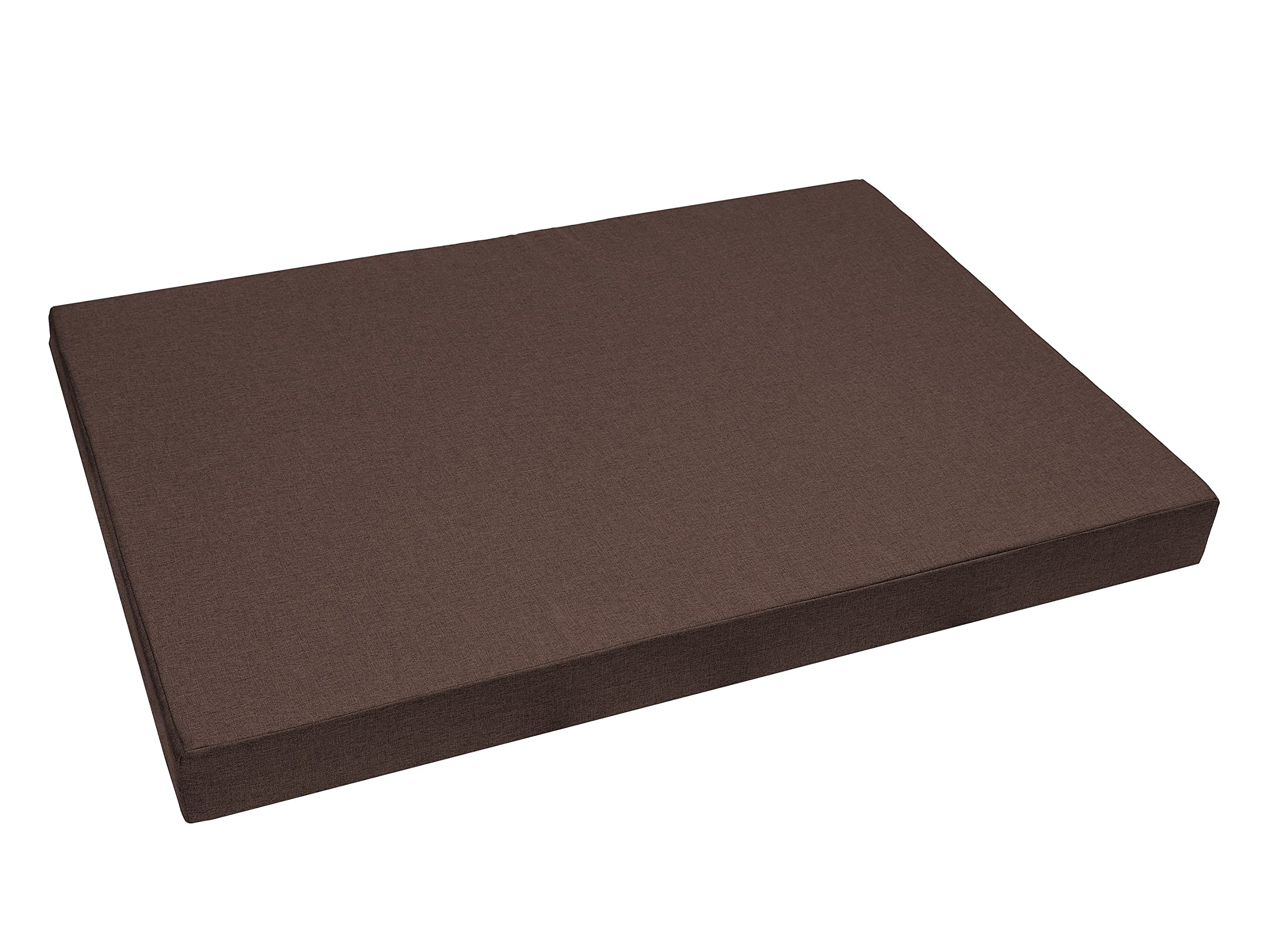 Bezug für Palettenkissen 120x80x10 Braun (ohne Füllung) Palettenkissenbezug Wasserabweisend In&Outdoor Sitzkissenbezug Rückenkissenbezug