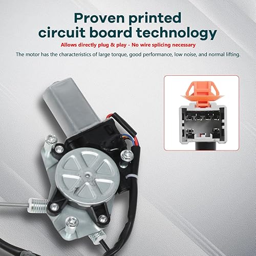 Miniatura 3 de Elevalunas eléctrico con motor delantero izquierdo del lado del conductor se adapta a 2003-2006 para Acura MDX 748-916 72250S3VA52