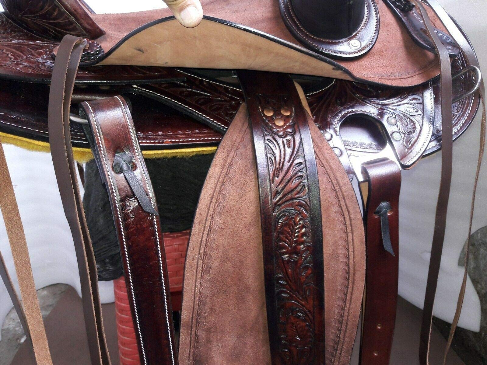 Equestrian Universe Western Youth/Kids Heavy Duty Wade Ranch Roper Sella (Marrone caffè)