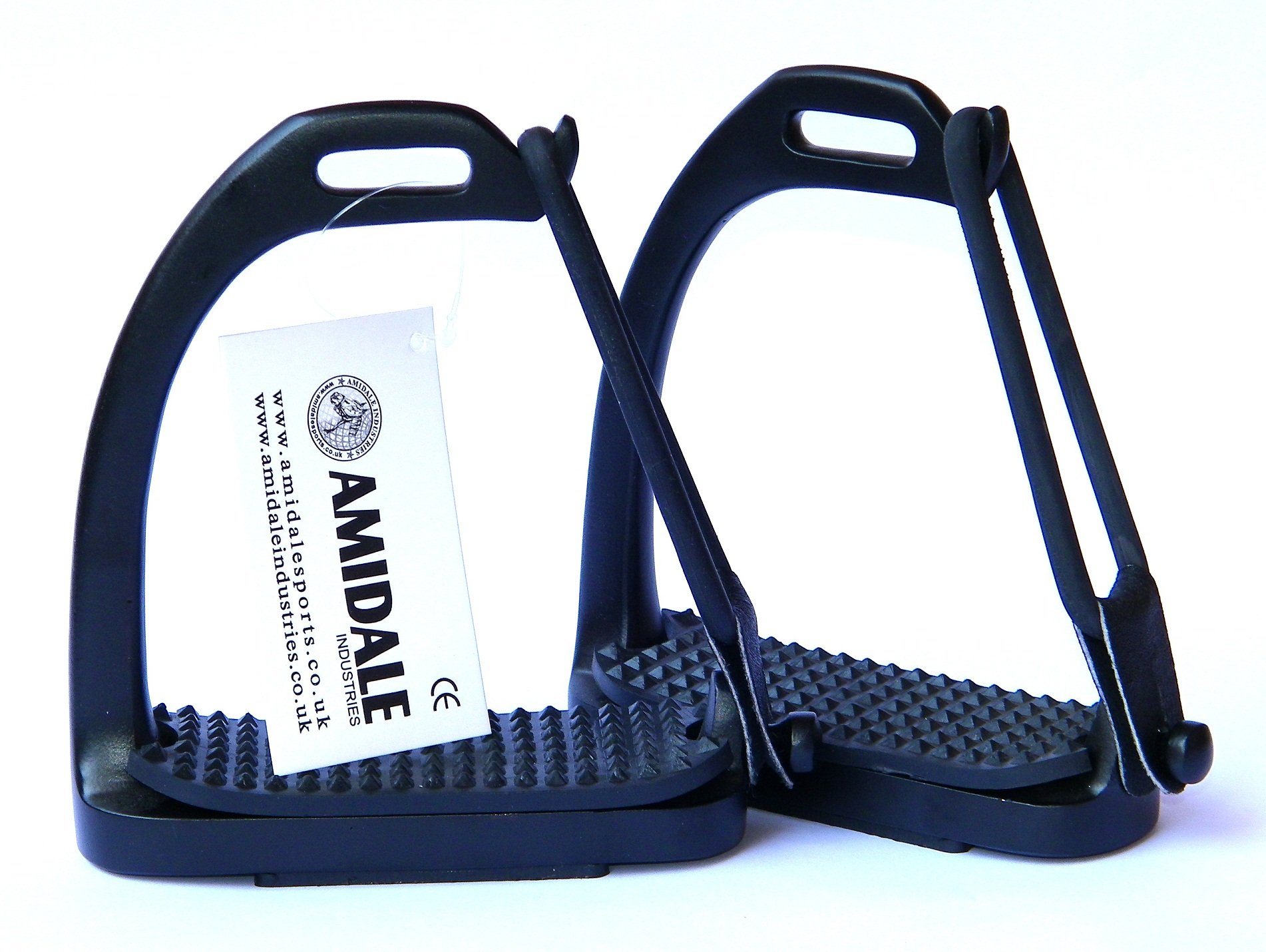 Amidale Etrier Paon Equestre Cheval Sécurité Fer Noir 4.75 inches