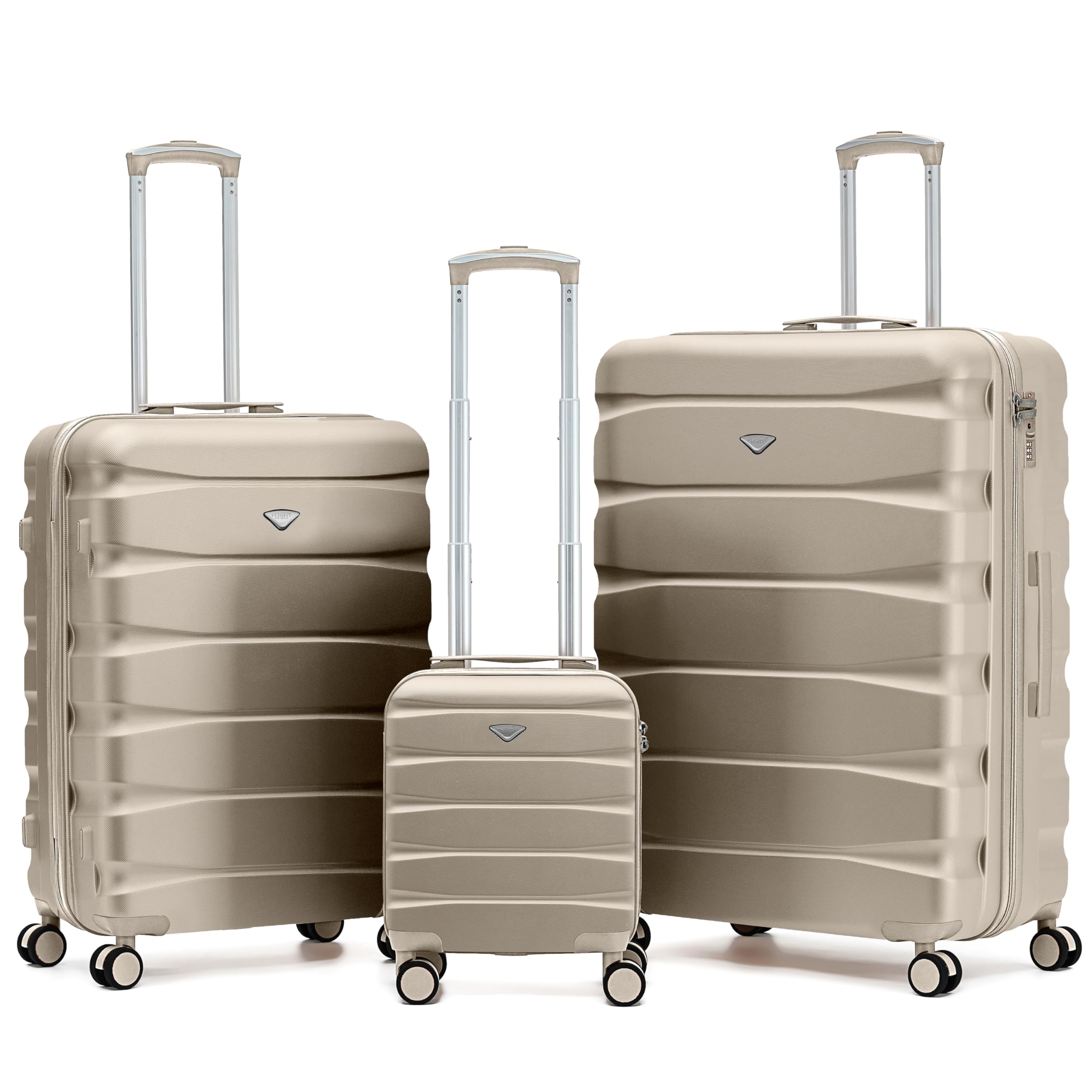 Flight Knight Underseat Cabin Suitcase 45x36x20cm | Free Hand Luggage for EasyJet & Wizz Air | Lightweight ABS Hard Shell with 8 Silent-Glide Spinner Wheels | Max Space Travel Bag — view 228