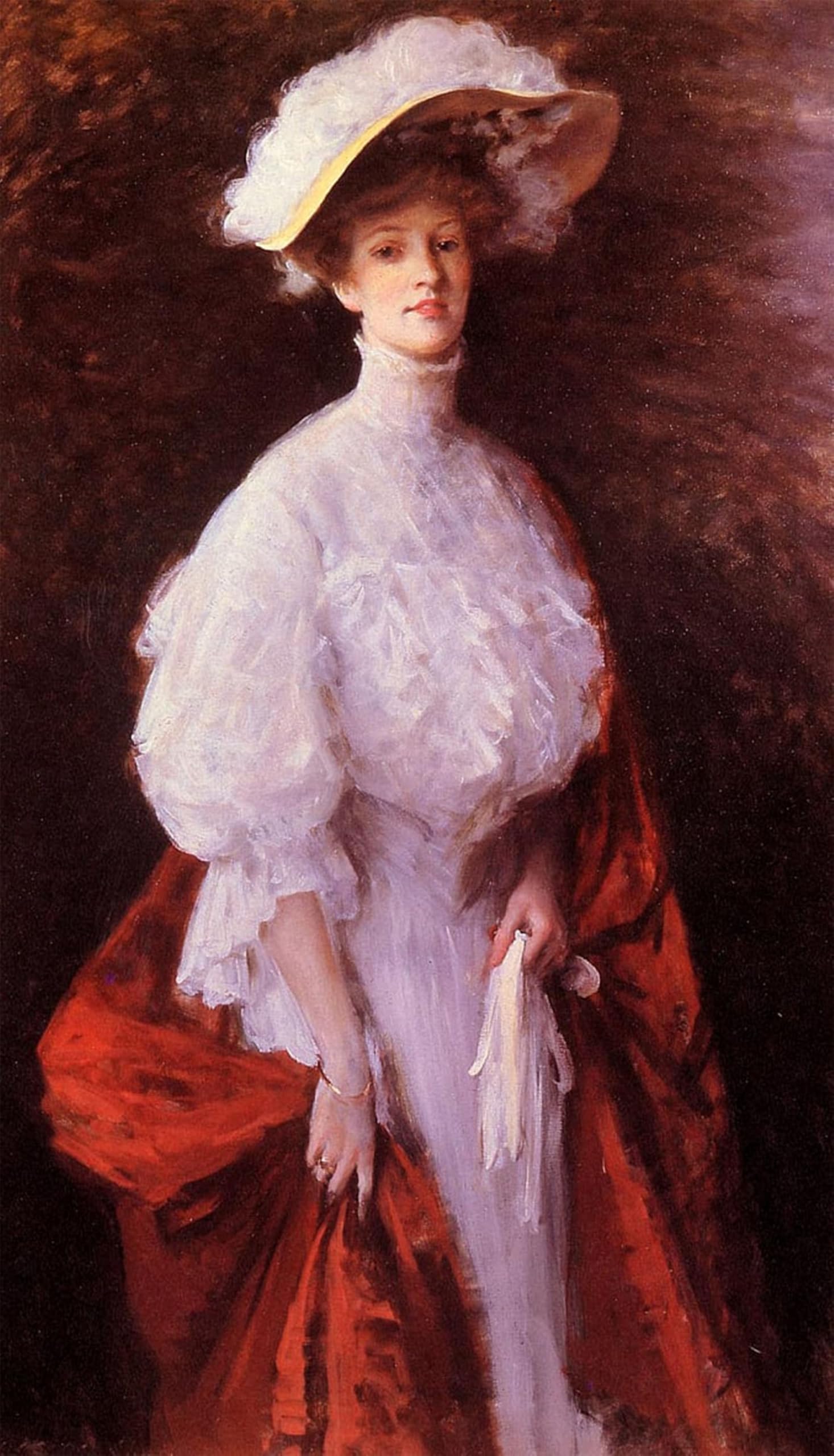 Artxlxxbn No Frame Famous Painting Art Wall Decor Abstract Art Picture Portrait Of Miss Francesn By William Merritt Animal Pictures For Home Decor 60X90cm