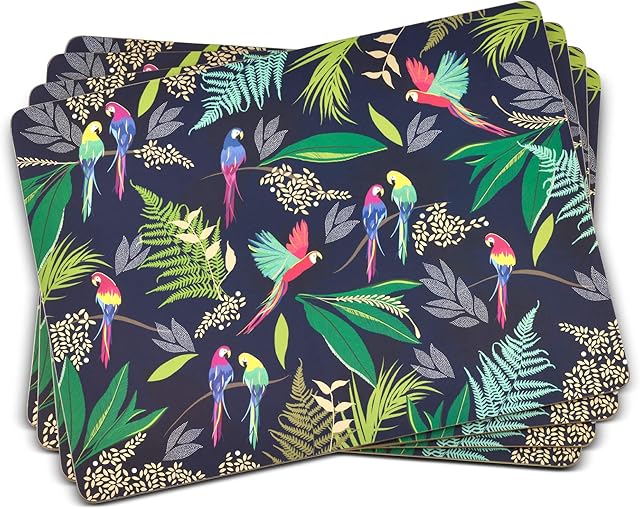 Sara Miller London Parrot Placemats - Set of 4 (Large)
