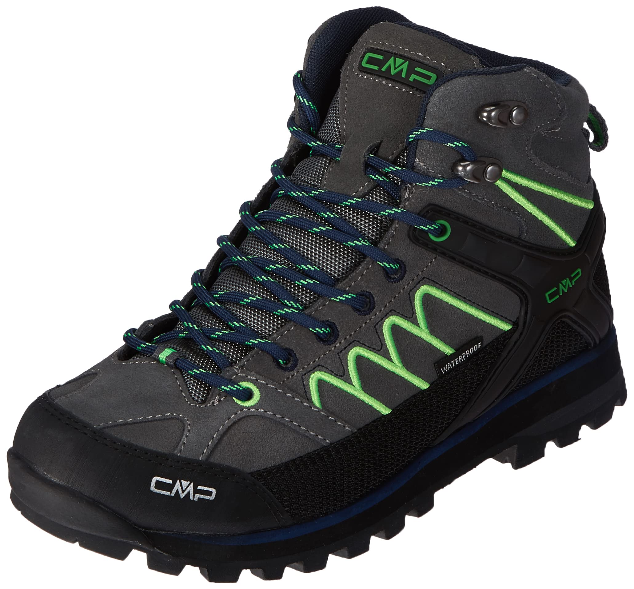 Cmp Men's Gris Mid Hiking Trainers Moon Waterprof