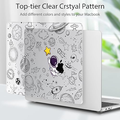 Miniatura 10 de Tuiklol Para MacBook Air de 13 pulgadas 2020 2019 2018 versión M1 A2337A1932A2179 con pantalla Retina Touch ID carcasa rígida de plástico y cubierta